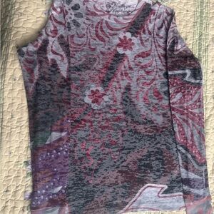 Long sleeve thin material thermal t shirt for women-size Large